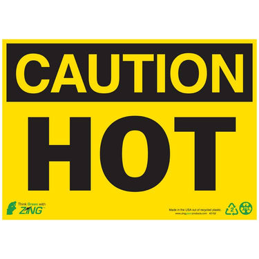 ZING Eco Safety Sign, Caution, 10X14- Model 2152A
